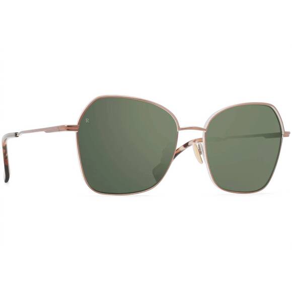 NEW RAEN OPTICS women\'s zhana sunglasses in satin rose gold / solaris mirror